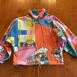 Martine Rose Multicolor Graphic Turtleneck Sweater